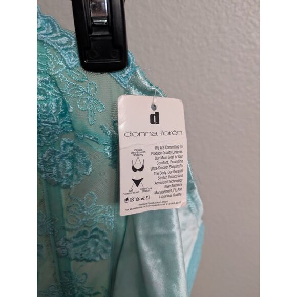 Donna Loren Aqua Lace & Satin Bustier – New with Tags - Picture 2 of 3